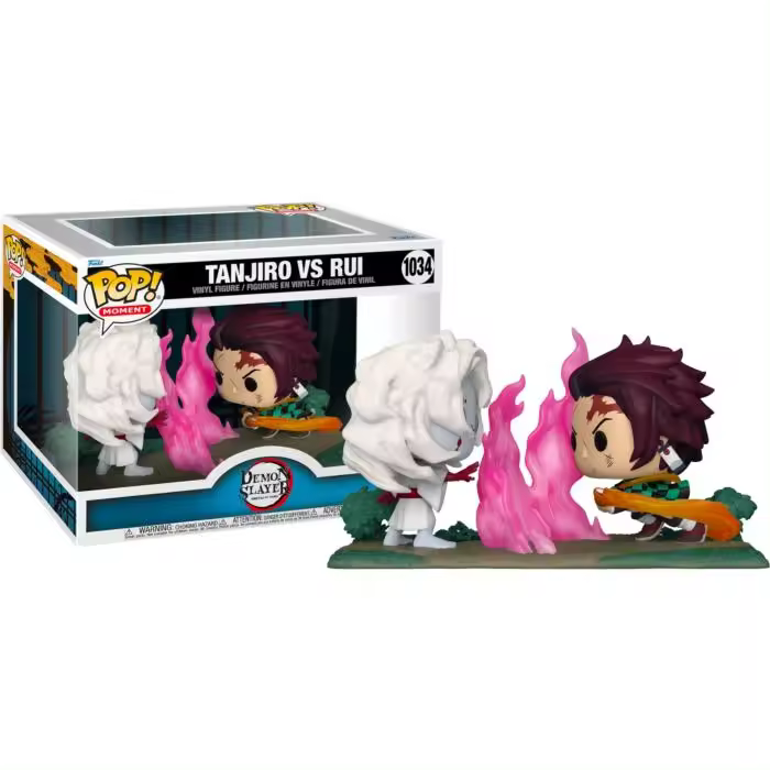 Funko pop Tanjiro VS Rui 1034 Demon Slayer Anime moment - 1
