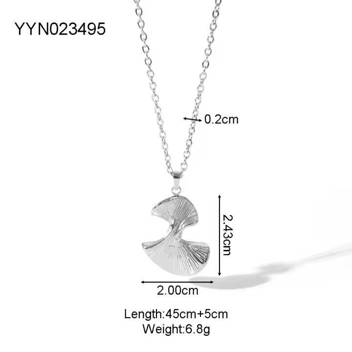 Encanto Collar de acero inoxidable de animales marinos de Metal, collares con colgante de estrella de mar de concha impermeable para mujeres y hombres, accesorios, joyería de moda - 1