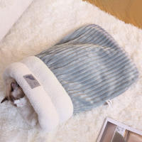 Bolsa De Dormir Para Gato Suave Y Cálida Cama De Gato Divertida Con Tunnel Nido Cómodo Para Perros Y Gatos De 5-8kg Accesorios Para Mascotas - details 2