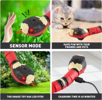 Juguete Interactivo Para Gatos Smart Sensing En Forma De Serpiente Automático Recargable Por USB Juguete Para Gatos Y Perros Pequeños - details 0