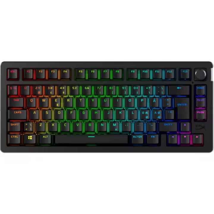 HyperX - Teclado gaming Alloy Rise 75 inalámbrico 91Y91AA - 1