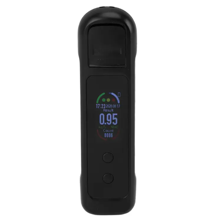 Probador de Alcohol EN EL Aliento Digital portátil recargable con Pantalla color Memory DE DATOS W - 1