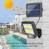 LED Luz Solar Exterior 1000LM 3 Modes Focos LED Exterior Solares con Sensor de Movimiento IP65 Impermeable Split Lampara Solar Exterior con Cable de  para Jardin Garaje Camino - details 1