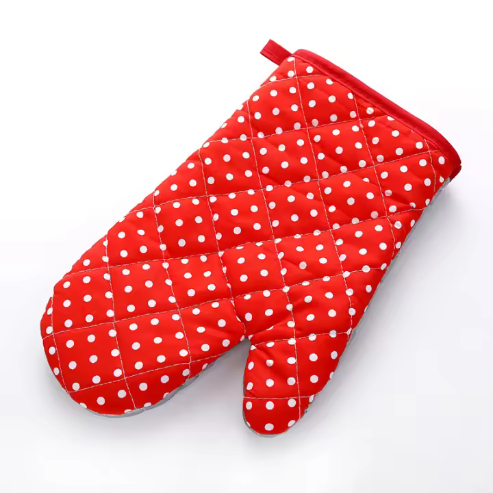 Mitten Microondas Horno Guante de Algodón Con Aislamiento Para Hornear Guantes Resistentes Al Calor Horno Mitones Terileno Antideslizante Lindo Herramienta DE LA Cocina 1 Unids - 1