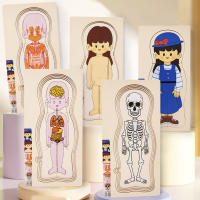 Puzzle De Madera Multicapa De La Estructura Del Cuerpo Montessori Juego De Rompecabezas Educativo Para Niños Y Niñas Desde 3 Años - details 3