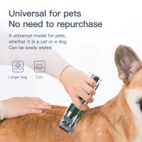 Mascotas pelo eléctrico Clipper perro belleza Clipper máquina de afeitar conjunto completo impermeable multifuncional limpieza suministros - details 2