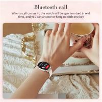 Smartwatch para Mujer - 1.39" Pantalla Táctil IPS, Impermeable, Multifuncional, 230mAh Batería, Compatible con iOS, Monitoreo de Salud (Ritmo Cardíaco, Sueño, Oxígeno en Sangre) - Estilo Deportivo, correa de acero dorada - details 5