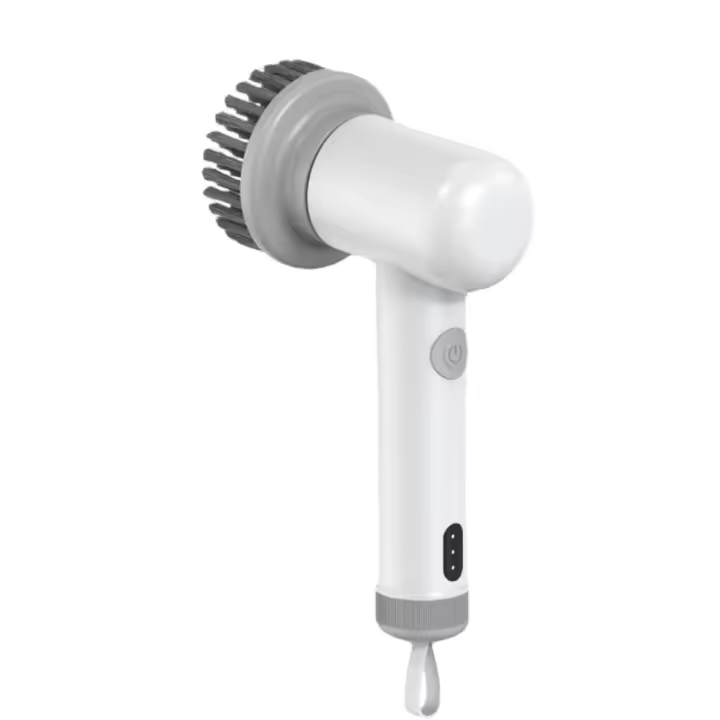 Depurador eléctrico para limpieza, herramienta eléctrica de alta velocidad, máquina de fregado recargable por USB, cabezales reemplazables para limpieza profunda, bañera de ducha de baño, - 1