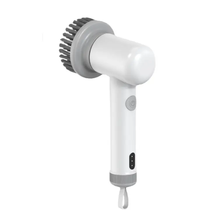 Depurador eléctrico para limpieza, herramienta eléctrica de alta velocidad, máquina de fregado recargable por USB, cabezales reemplazables para limpieza profunda, bañera de ducha de baño, - 1