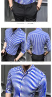 Camisa Para Hombre 2023 Moda Coreana Ajustada Media Manga Casual Talla Grande Negocios Formales Chemise Homme 5XL Cierre Único Estilo Clásico - details 9