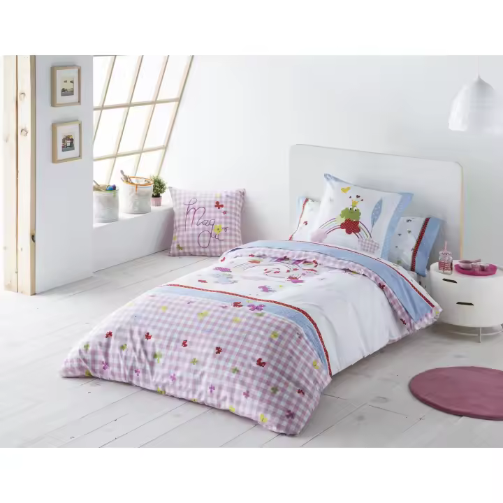 JVR - Funda Nordica Juego de 3 piezas modelo MAGIC - Tejido 100% Algodón Percal 200 hilos - Estampado digital - Fabricado en España - Cama 90/105/135/150/160/180 - 1