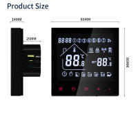 Termostato Inteligente WiFi Tuya Para Suelo Eléctrico Agua/Gás Boilero Temperatura RC Compatible Con Alexa Google Home Smart Life Yandex - details 8