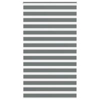 vidaXL Estor cebra gris oscuro tejido poliéster en dimensiones 130x100 cm/130x200 cm/130x230 cm y más | protección solar decorativa para ventanas hogar oficina dormitorio fácil de instalar - details 5