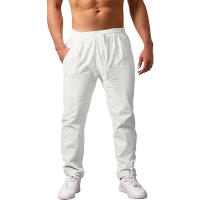 Nuevos Pantalones Largos Para Hombre Ligeros Y Transpirables Para Verano Estilo Casual Algodón Malla Ajuste Suave Ropa De Calle Fitness - details 3