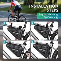 Bolsa De Tubo Impermeable NEWBOLER EVA 2.5L Para Ciclismo MTB Y Carretera Bolsa Triangular De Marco Frontal Para Reparación De Herramientas - details 10