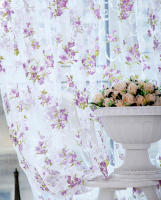 Cortinas Transparentes De Voile Con Estampado De Flores Para Cocina Sala De Estar Dormitorio Tratamiento De Ventana Decoración Del Hogar Translúcidas Y Ligeras Para Ambiente Moderno - details 21
