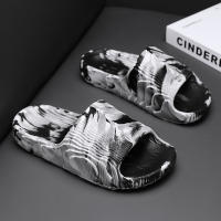 Chinelos Para Hombre Verano Interior Antideslizantes Suela Suave EVA Moda Tendencia Chinelos De Baño Con Estilo Platform - details 1