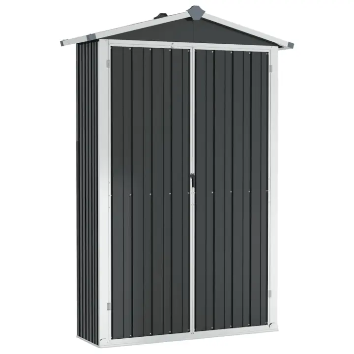 vidaXL Cobertizo de Jardín Acero Galvanizado Paito Casata Exterior Color Gris,  Marrón,  Verde y mas - 1