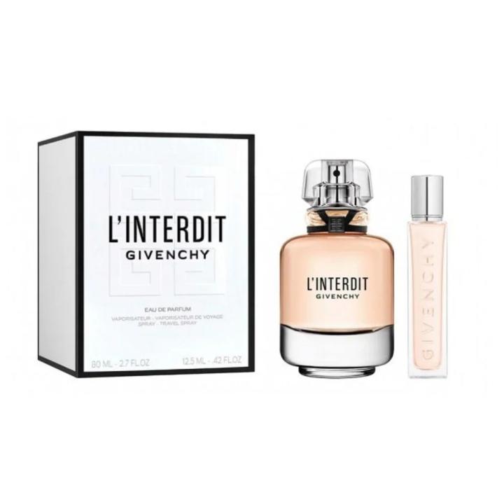 Givenchy - L'Interdit Eau de Parfum Set Regalo mujer 80 Ml. + Mini Espray 12.5 Ml. | Estuche regalo para mujer. Flor… — oferta en Miravia