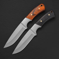 Cuchillo De Sobrevivencia Con Mango De Madera Y Funda De Nylon Herramienta De Pesca Y Caza Para Camping Y Tácticas - details 9