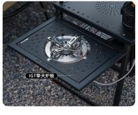 ShineTrip IGT Mesa De Camping Expansible De Acero De Carbono Placa De Combinación Libre Para Barbacoa Y Barra Mesa Portátil Plegable Material De Aluminio - details 6