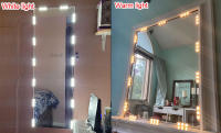Espejo De Maquillaje Con Luces LED USB 5V Iluminación Ajustable De 5 Colores Para Baño Y Mesa De Vestir Hollywood LED - details 8