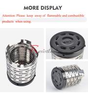 Mini Estufa De Gas Portátil Para Camping Resistente Al Desgaste Acero Inoxidable Cubierta Calentadora Para Exteriores - details 12