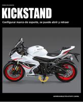 Modelo a Escala 1:9 Suzuki GSX-1000R Motocicleta En Miniatura Con Ruedas De Aleación Absorción De Choques Regalo Para Niños - details 5