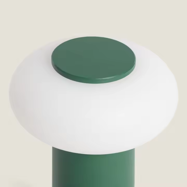 Ledkia Lámpara de Mesa LED Portátil para Exterior Metal con Batería Recargable Katse Verde - 1