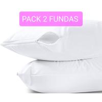 ANGAMA TEXTIL - Pack X 2 Fundas de Almohada Impermeable 100% Algodón Extra Suave - Protector de Almohada Transpirable Anti-ácaros Antibacteriano E Hipoalérgico, calidad superior. - details 0