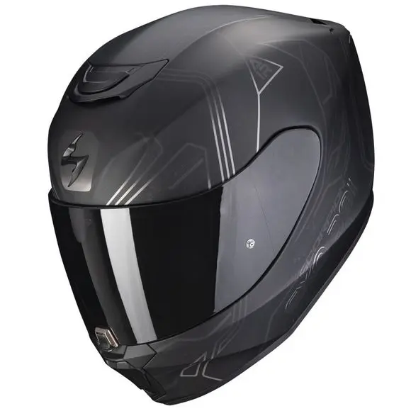 Casco Integral Scorpion EXO 391 SPADA NEGRO CAMALEON + VISERA NEGRA - 1