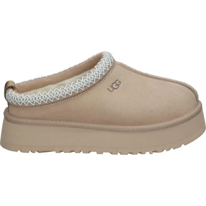 UGG | Zuecos con plataforma UGG Tazz para Mujer – Zuecos cómodos en Color Sand Arena – Zuecos UGG sin Cierre – UGG de plataforma Media y Cómoda – Tendencia – It Girl – Novedad – Alta Calidad – Moda - 1