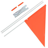 Bandera De Seguridad Para Bicicleta Bandera De Ciclismo Con Palo Suministros Para Bicicletas Infantiles Adorno Para Vehículos De Movilidad Mayor Publicidad Infantil - details 4