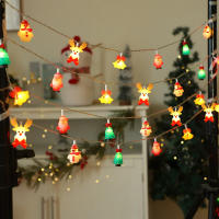 Luces De Navidad LED Con Diseños De Santa Claus Snowman Y Árbol De Navidad En Silicón Gel Para Decoración De Fiesta - details 1