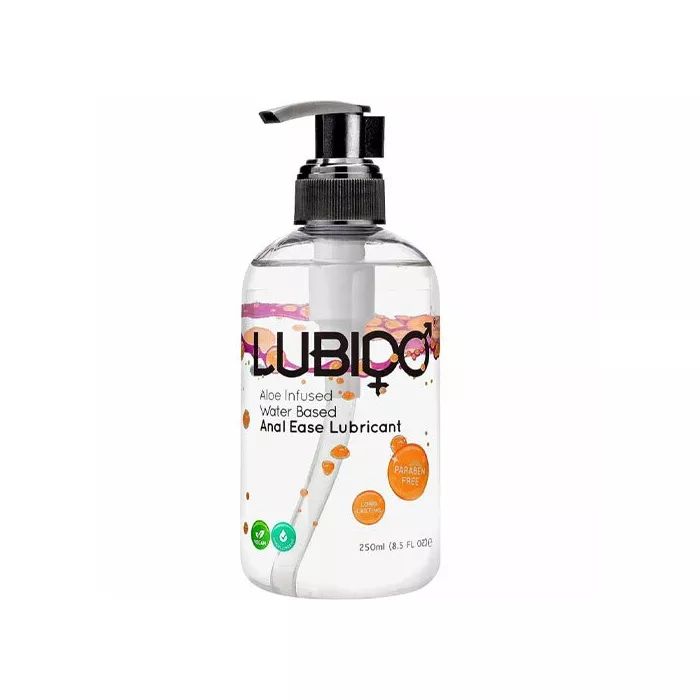Lubido Anal Lubricante Base Agua 250ml - Alta Viscosidad y Larga Duración - Sin Parabenos, Textura Sedosa, Ideal para Principiantes y Expertos