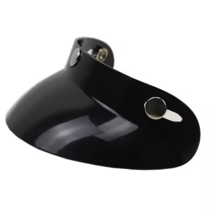 Visera Universal Negra Para Casco De Motocicleta Con 3 Botones Protección Solar Y Sombrilla Anteojos De Moto - 1