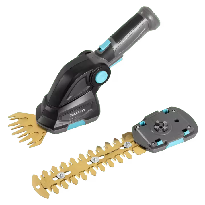 Cortasetos TitaniumSword 2000 Hand 2en1 batería 7.2V cuchillas de titanio y accesorios para cortes perfectos - 1