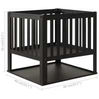 vidaXL Brasero de acero 40x40x40 cm - details 4