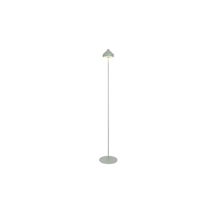 Lámpara de pie LED AMELIE Azafrán Hoja verde recargable y regulable - 1