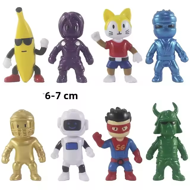 Juego De Figuras De Acción Stumble Guys Kawaii Anime Game PVC Muñecos Modelo Para Decoración De Cumpleaños Regalos Para Niños - 1