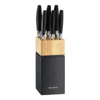 Juego de Cuchillos en Bloque de Madera Magnat 7 Piezas Negro AMBITION – Estilo y Funcionalidad en tu Cocina - details 1
