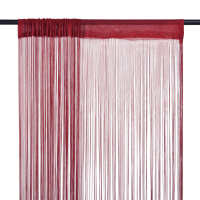 vidaXL Cortina de Flecos para Puerta 2 Piezas 100x250 cm Tela Estor Hilos Color Azul,  Beige,  Blanco y mas - details 3