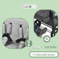 AREBOS Carro de Mano Plegable con Techo | Gris Fósil - details 10