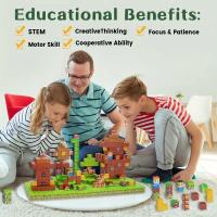 Bloques De Construcción Magnéticos Creativos Bricks Escena Famosa Del Mundo DIY Juguete Para Niños Y Adultos Regalo De Navidad - details 0