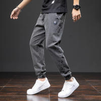 Pantalones De Jeans Cargo Azul Negro Para Hombre Estilo Callejero Primavera Verano Pantalones Harem Baggy Talla Grande Con Bolsillos Midweight - details 20
