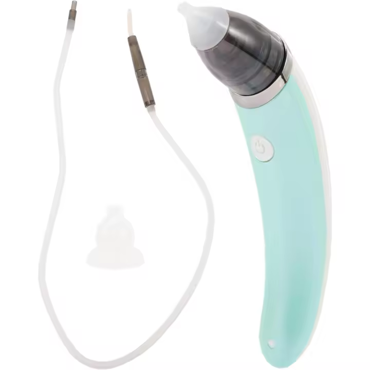Aspirador nasal eléctrico seguro y eficaz, 2 puntos de succión, 5 configuraciones de potencia para un uso fácil. - 1