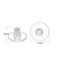 200-2000pcs Tapones De Aretes De Silicona Suave Para Aretes De Punto De Punta Accesorios De Encuentros De Aretes Cilindro De Bala Tapones Para Orejas - details 13