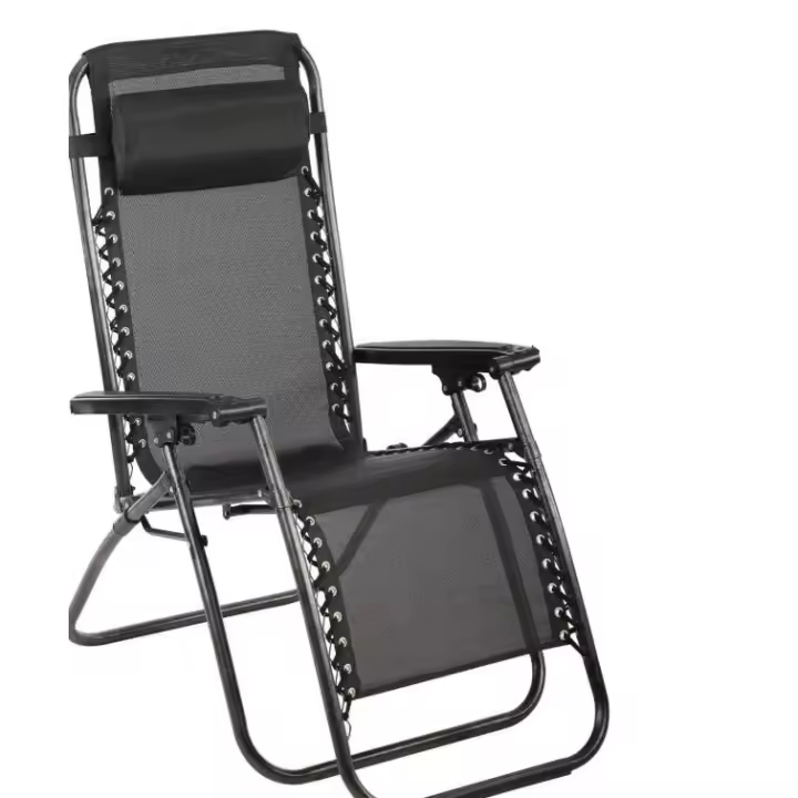 Silla plegable gravedad cero silla tumbona ajustable sillón reclinable con reposacabeza gravedad, medida 190x58x30, peso 6kilos  cero para playa, jardín, terraza, patio - 1