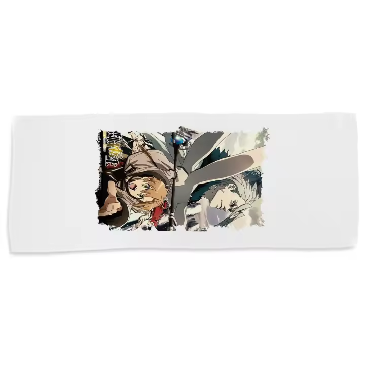 MERCHANDMANIA TOALLA MEDIANA GIMNASIO ABSORBENTE mushoku tensei serie anime rudeus greyrat suave con bolsita - 1