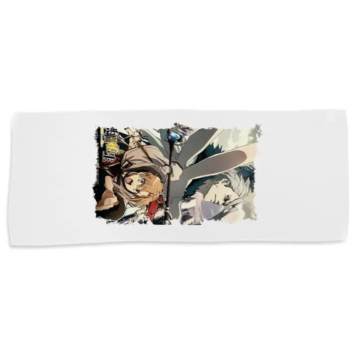 MERCHANDMANIA TOALLA MEDIANA GIMNASIO ABSORBENTE mushoku tensei serie anime rudeus greyrat suave con bolsita - 1